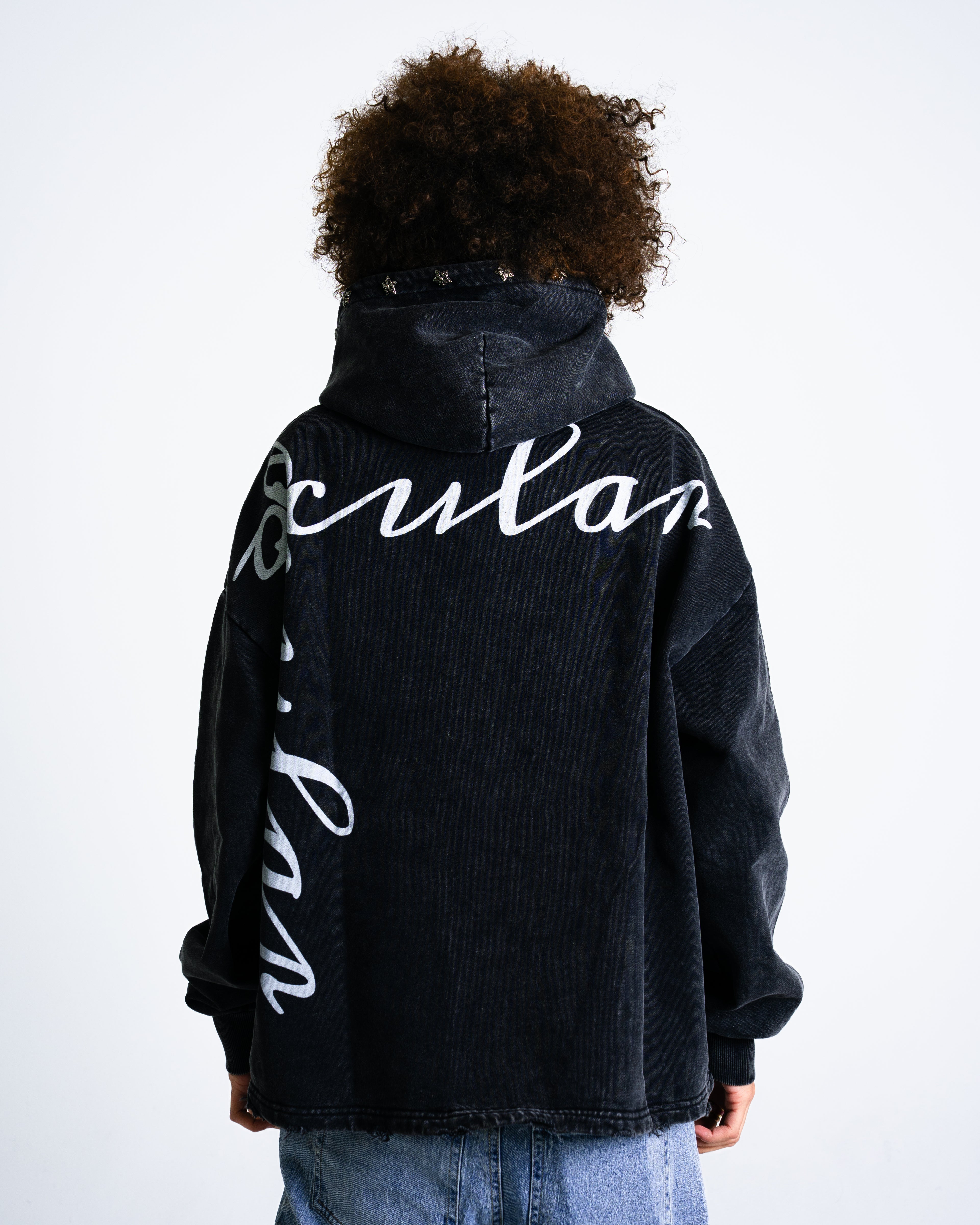 Double Vision Hoodie - Black