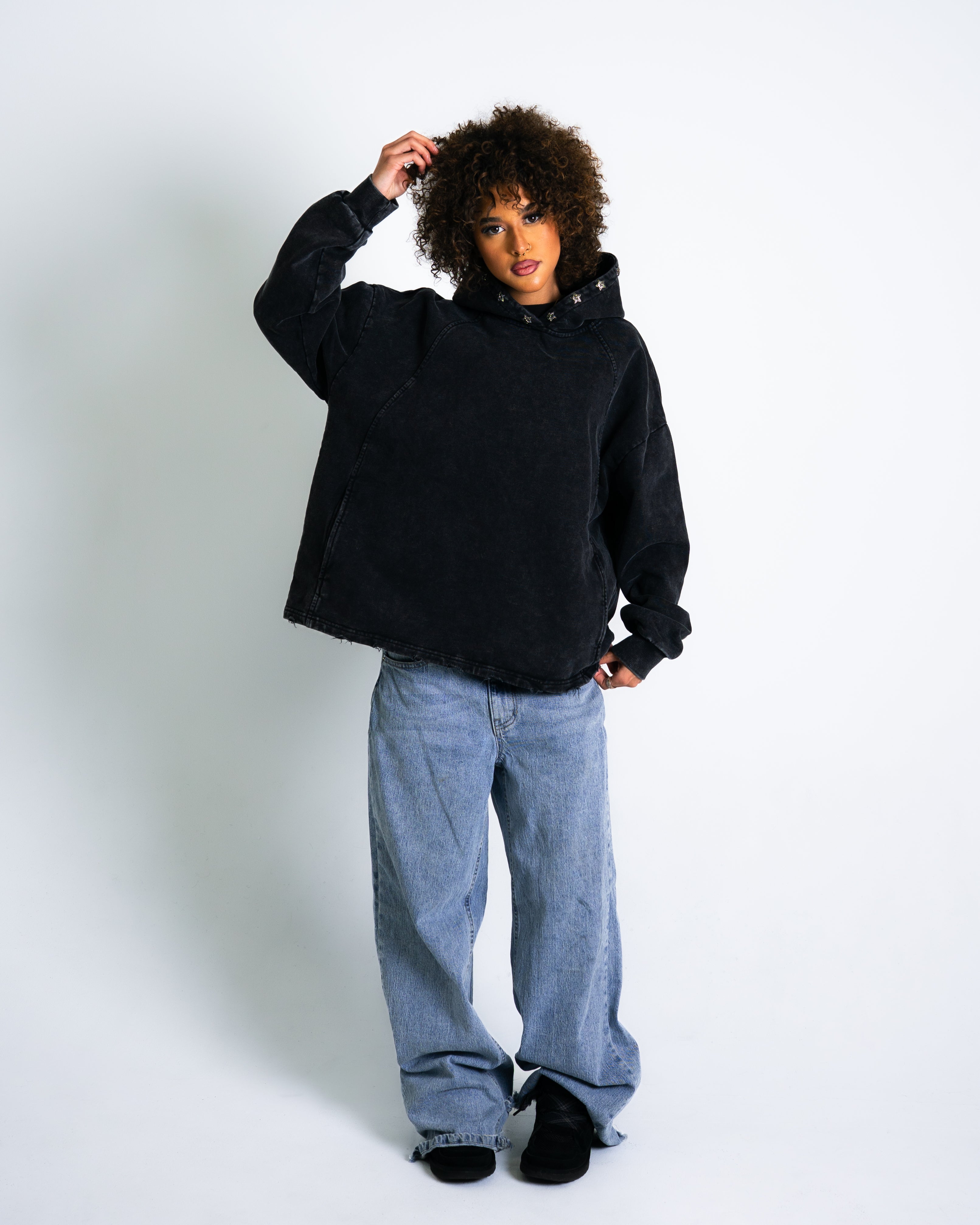 Double Vision Hoodie - Black