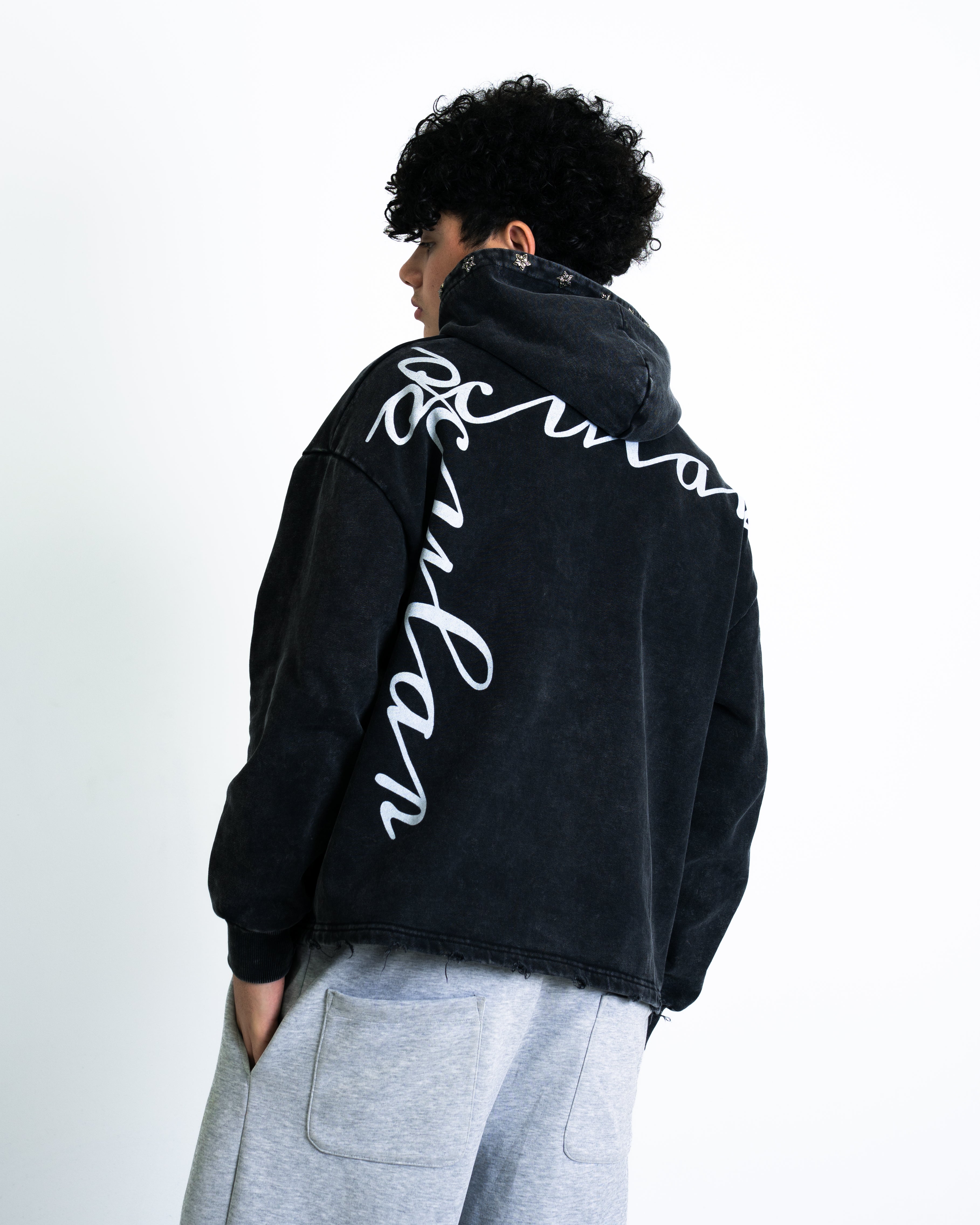 Double Vision Hoodie - Black